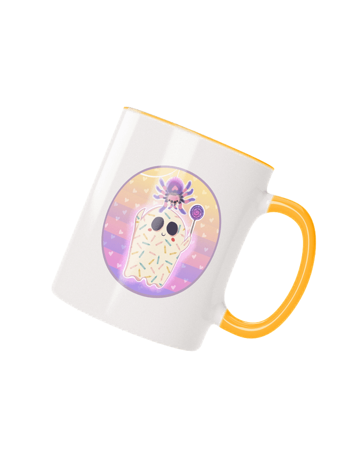 Pastel Little Ghost & Spider Friend - Ceramic Mug product image (1)