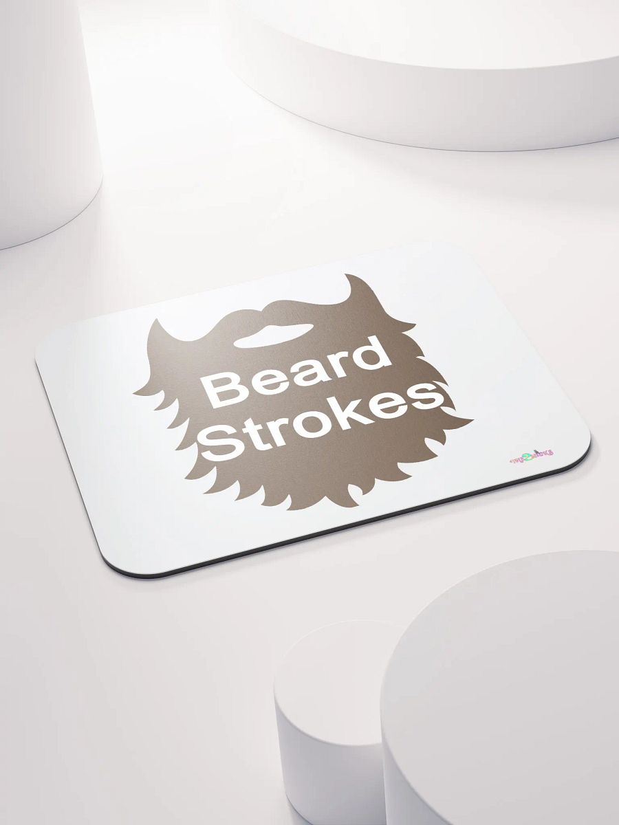 Brown Beard Strokes Classic Mouse Pad (White) product image (4)