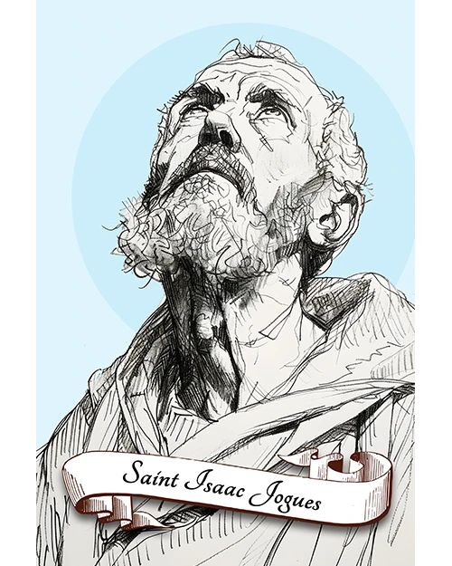 Saint Isaac Jogues Patron Saint of North America, Native Americans, Ecologists, Geologists, Matte Poster product image (1)
