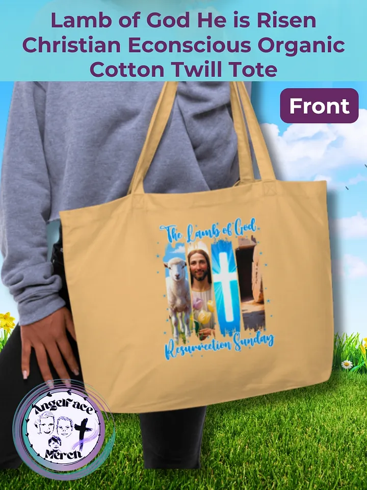 He is Risen Lamb of God Easter Econscious Organic Cotton Twill Tote product image (2)