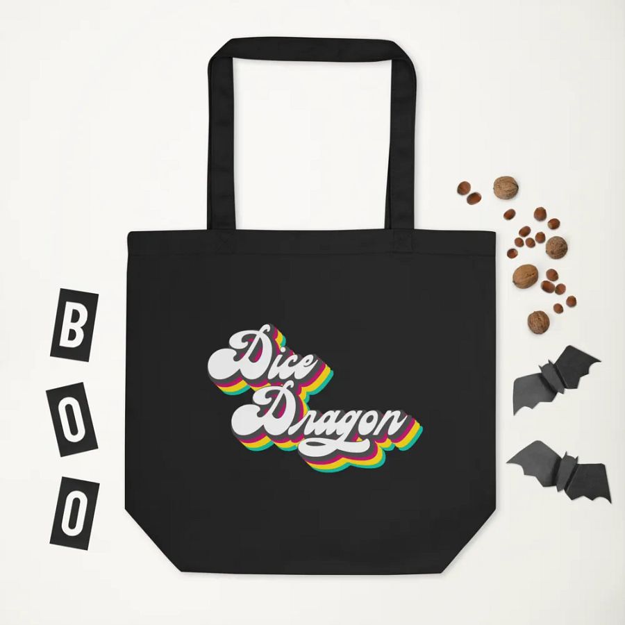 70s Retro Dice Dragon Eco-Friendly Tote product image (3)
