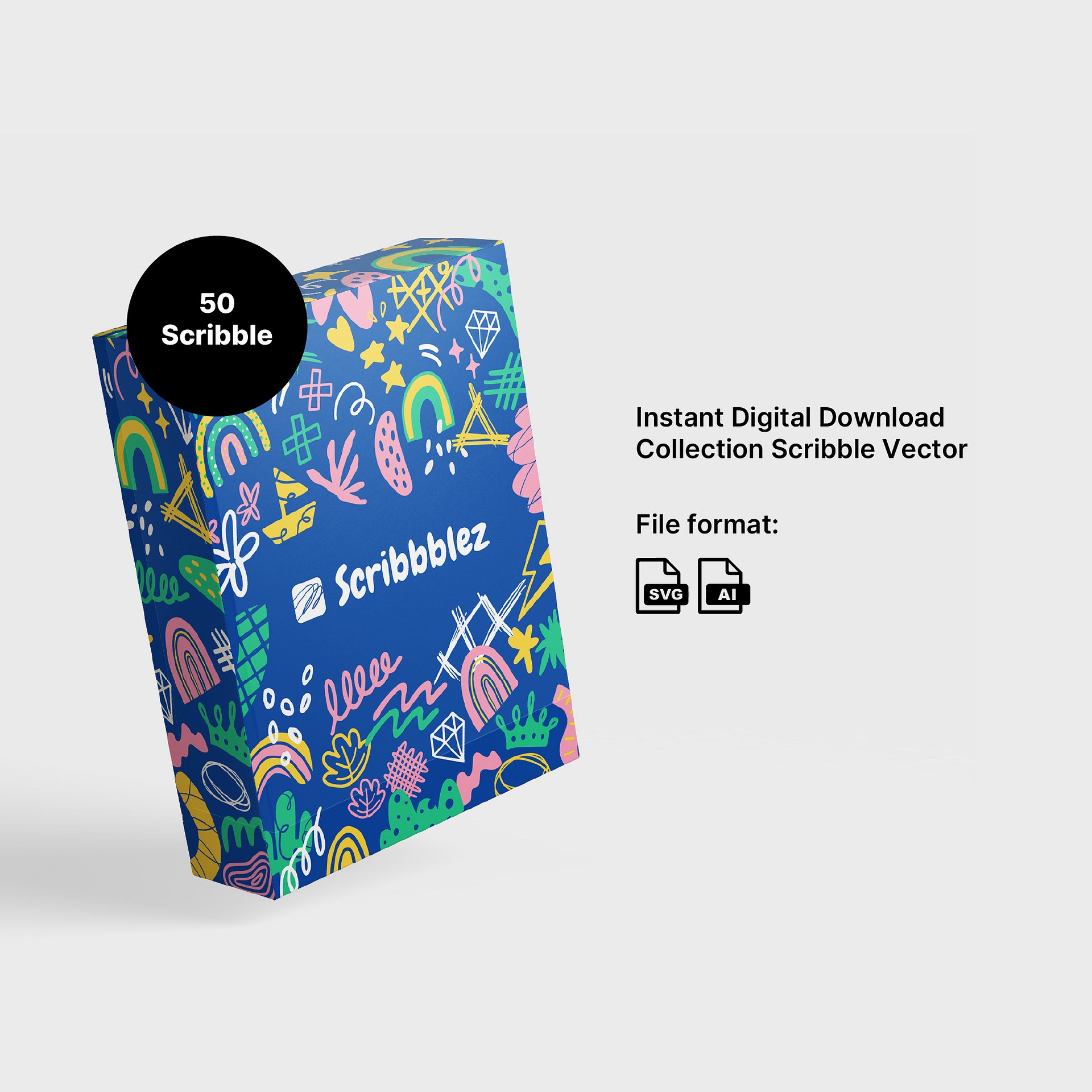 FREE Hand Drawn 50 Scribble - LIMITED product image (1)