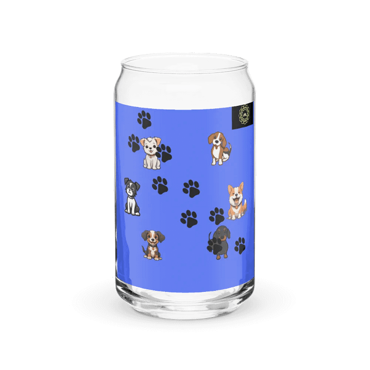 Pawsome Puppies Can-Shaped Glass product image (2)