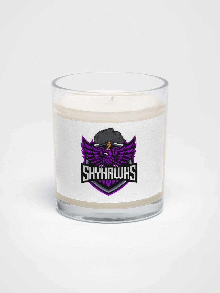 Skyhawks Logo #2 Soy Wax Candle Clear Glass Jar product image (1)