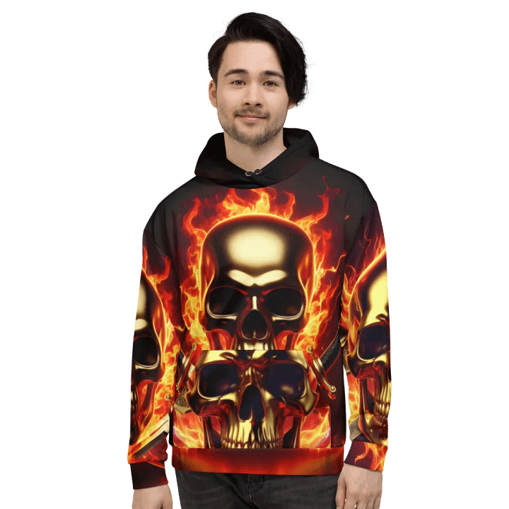 Inferno Guardian - Unisex Skull Hoodie #41 product image (2)