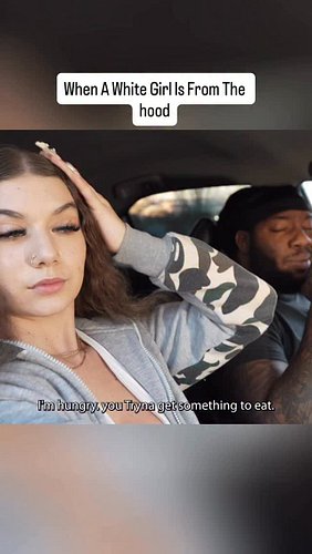 When a white girl is from the hood 😂