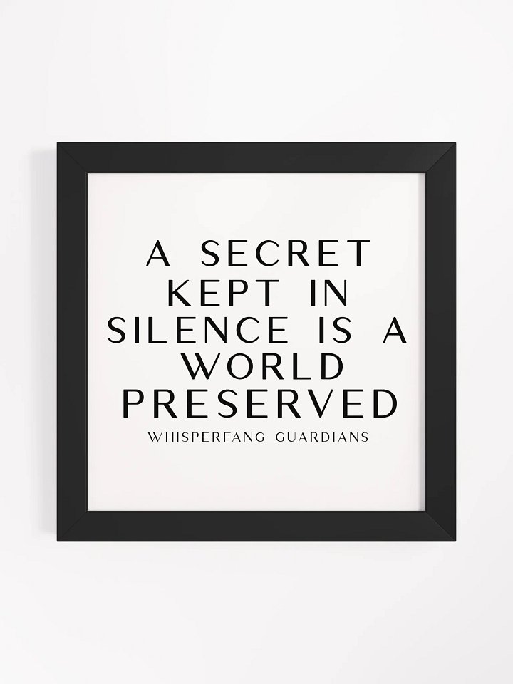 Whispering Fangs Proverb Framed Collection - Secret product image (6)