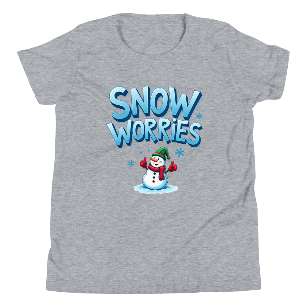 Snow Worries Youth T-Shirt product image (51)