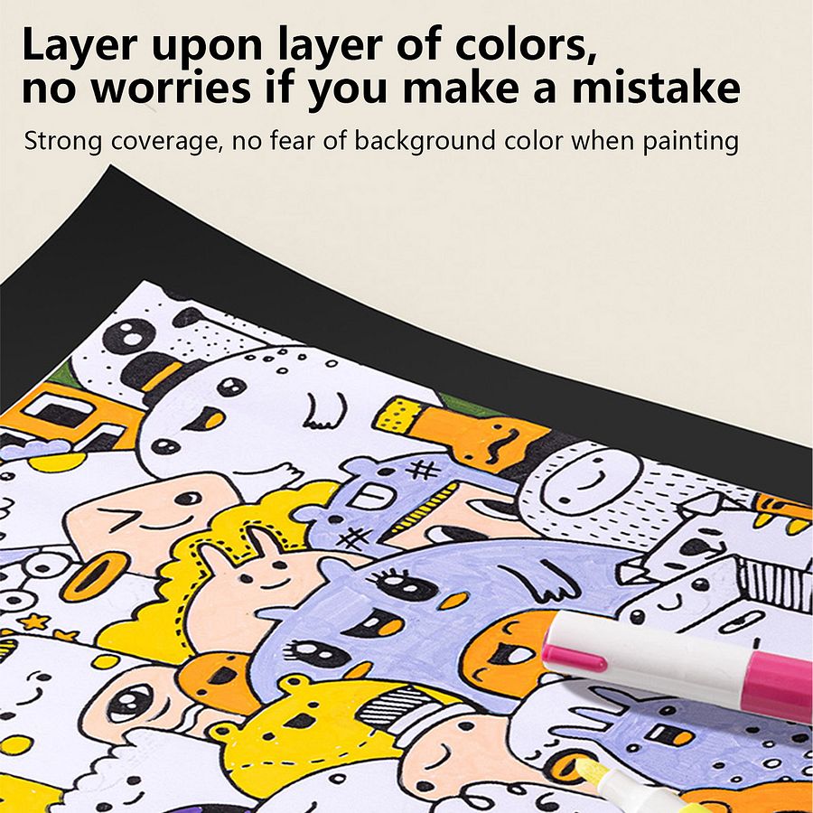 Deli Fine Tip Acrylic Paint Markers Pen product image (5)