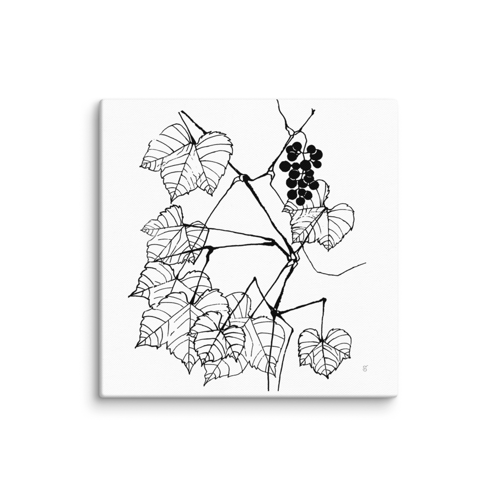 Vineyard Serenity Canvas - Fine Grape Leaves product image (1)