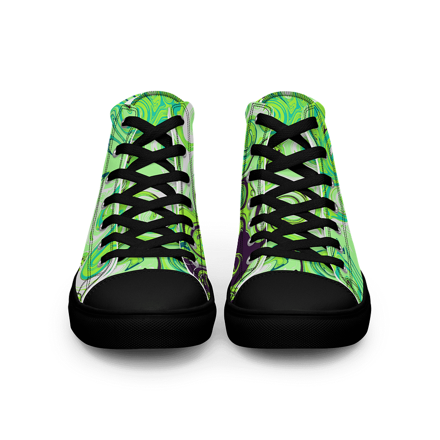 Marbled Dreams Women's High Top Canvas Shoes product image (3)