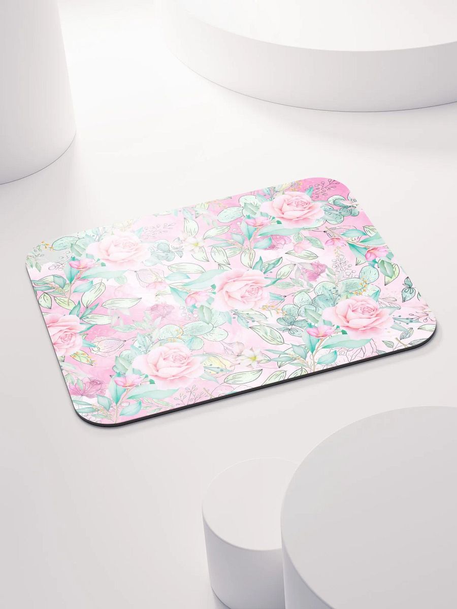 Rosy Botanical Bliss Mouse Pad gift for moms and friends product image (4)