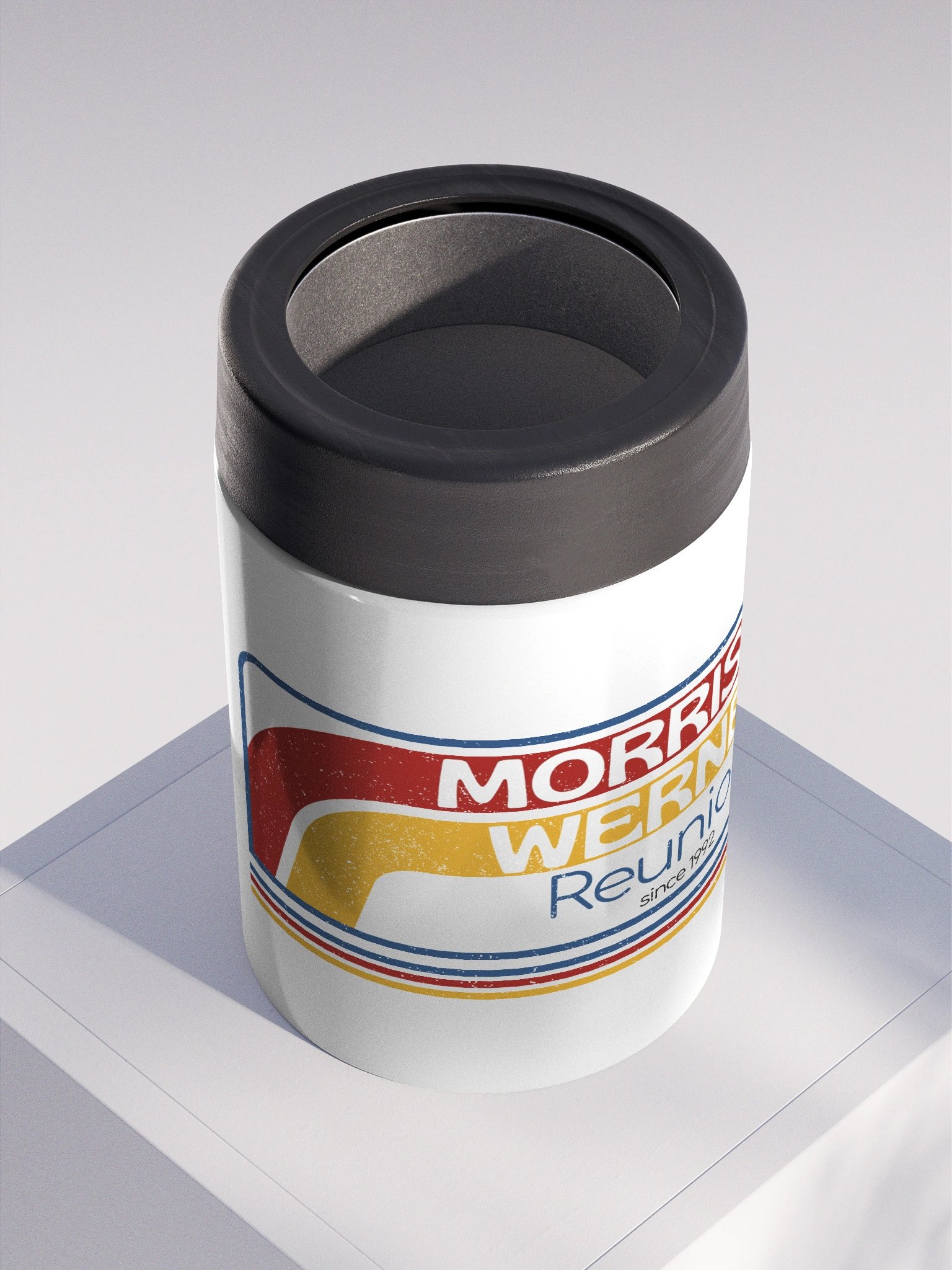"Retro Stripes" Stainless Steel Coozie product image (2)
