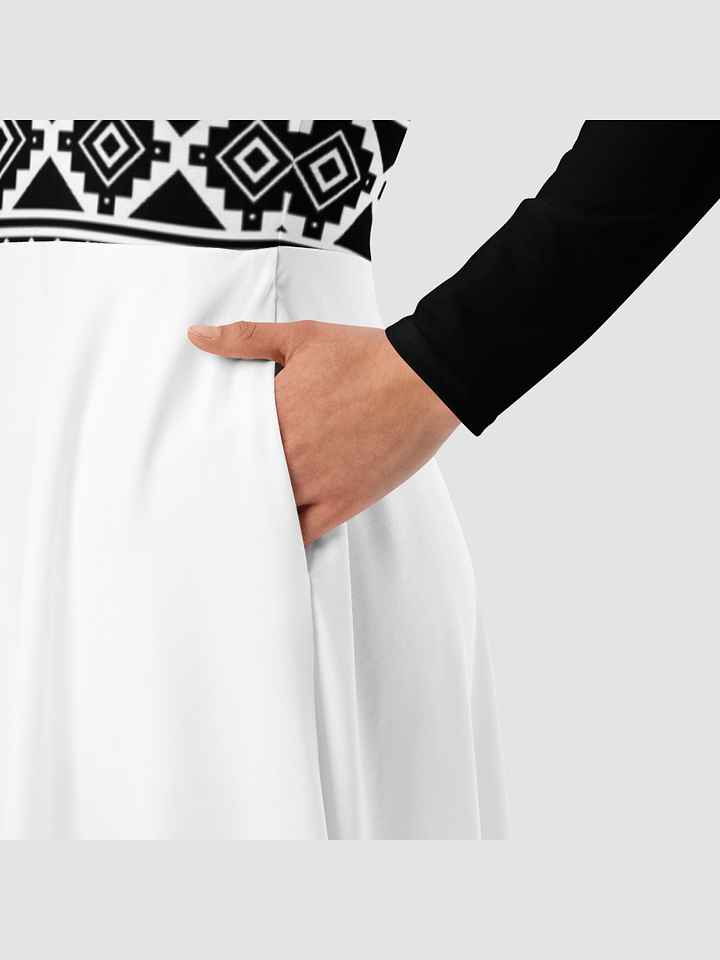 Tribal Print Long Sleeve Midi Dress product image (2)