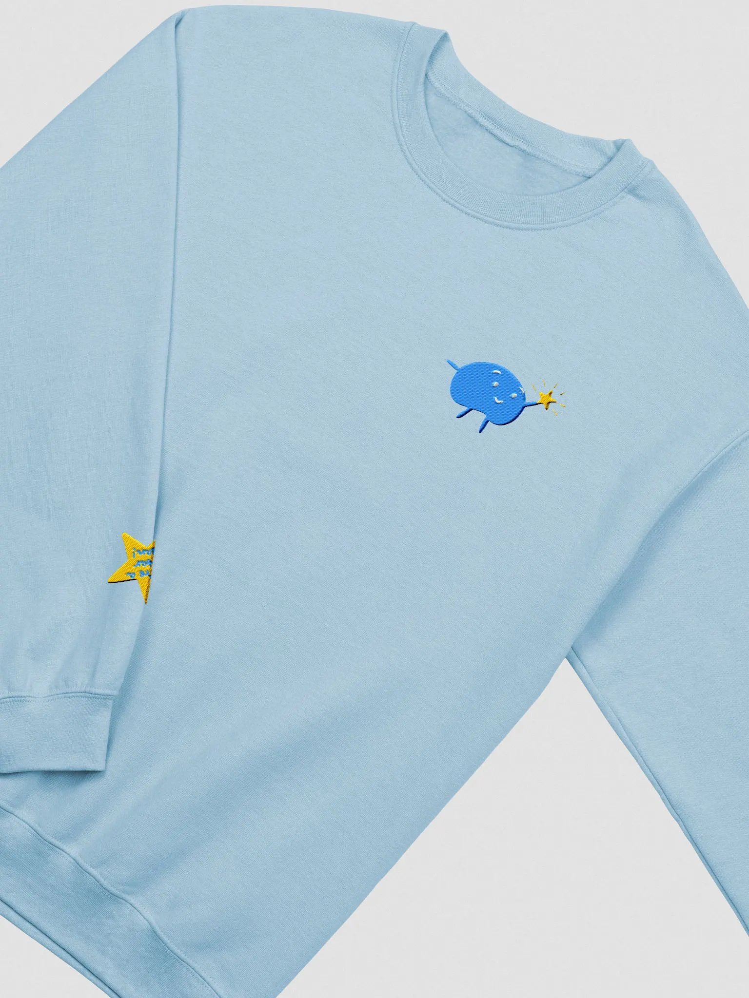 star bean sweatshirt (baby blue) product image (3)