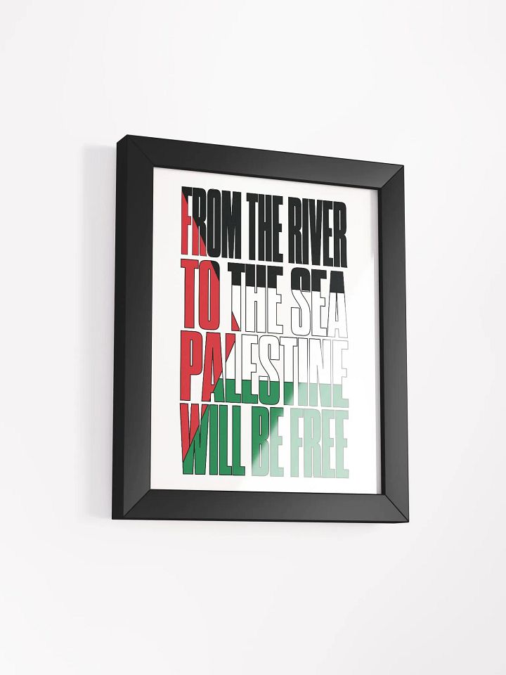 Palestine - From The River To The Sea - Framed High-Quality Matte Poster product image (2)