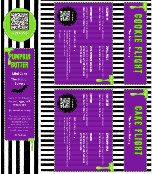 BeetleJuice Mini Cake Label Template product image (4)