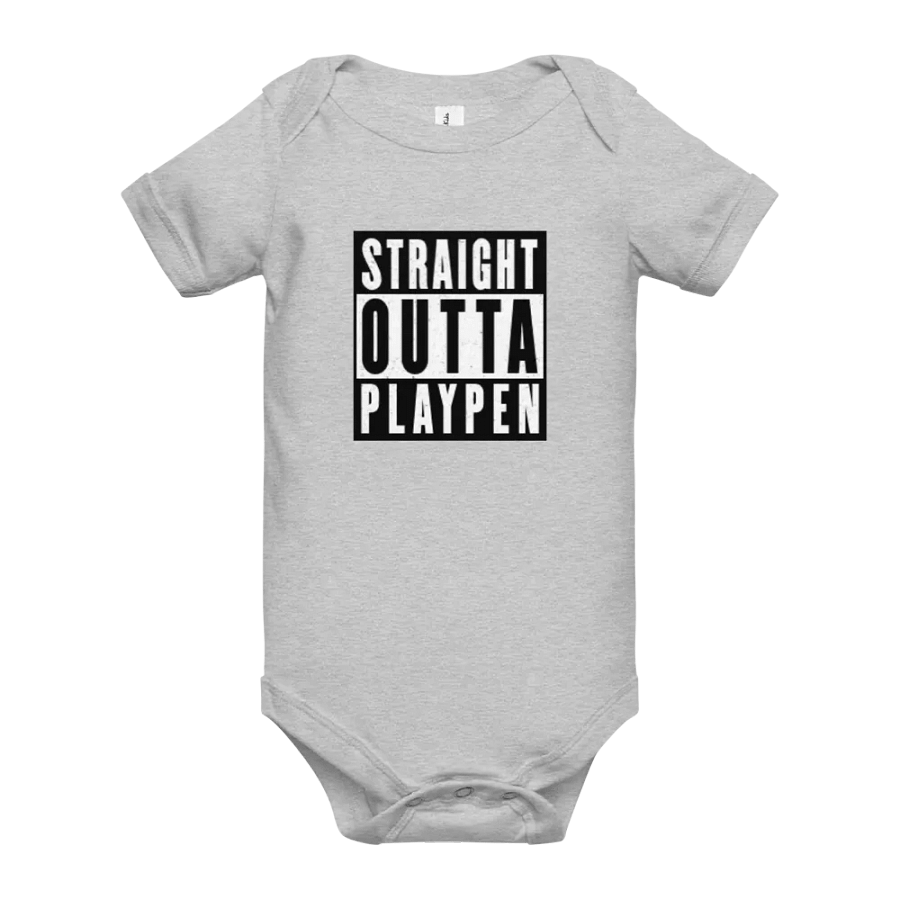Straight Outta Playpen Baby Onesie product image (40)
