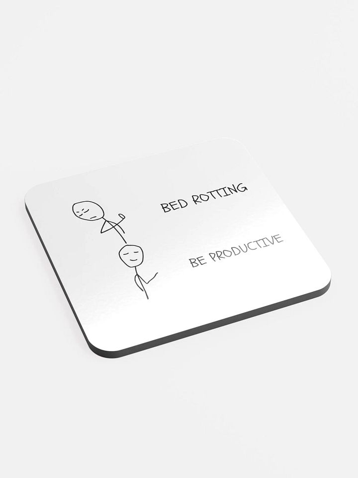 Bed Rotting vs Be Productive Coaster product image (2)
