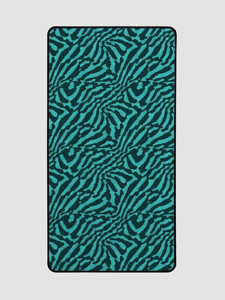 Teal Zebra Desk Mat product image (2)