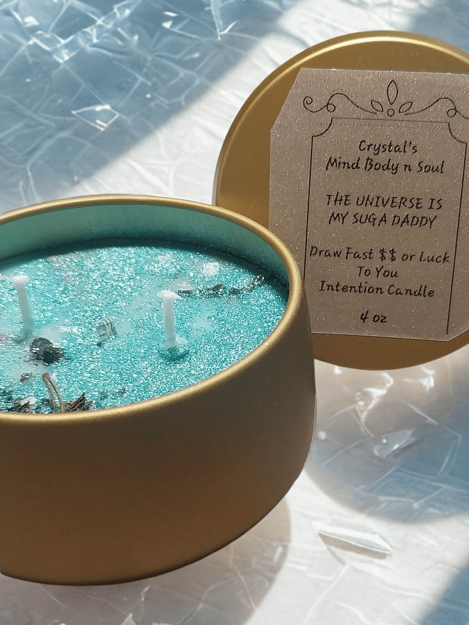 The Universe Is My Suga Daddy Intention Candle product image (1)