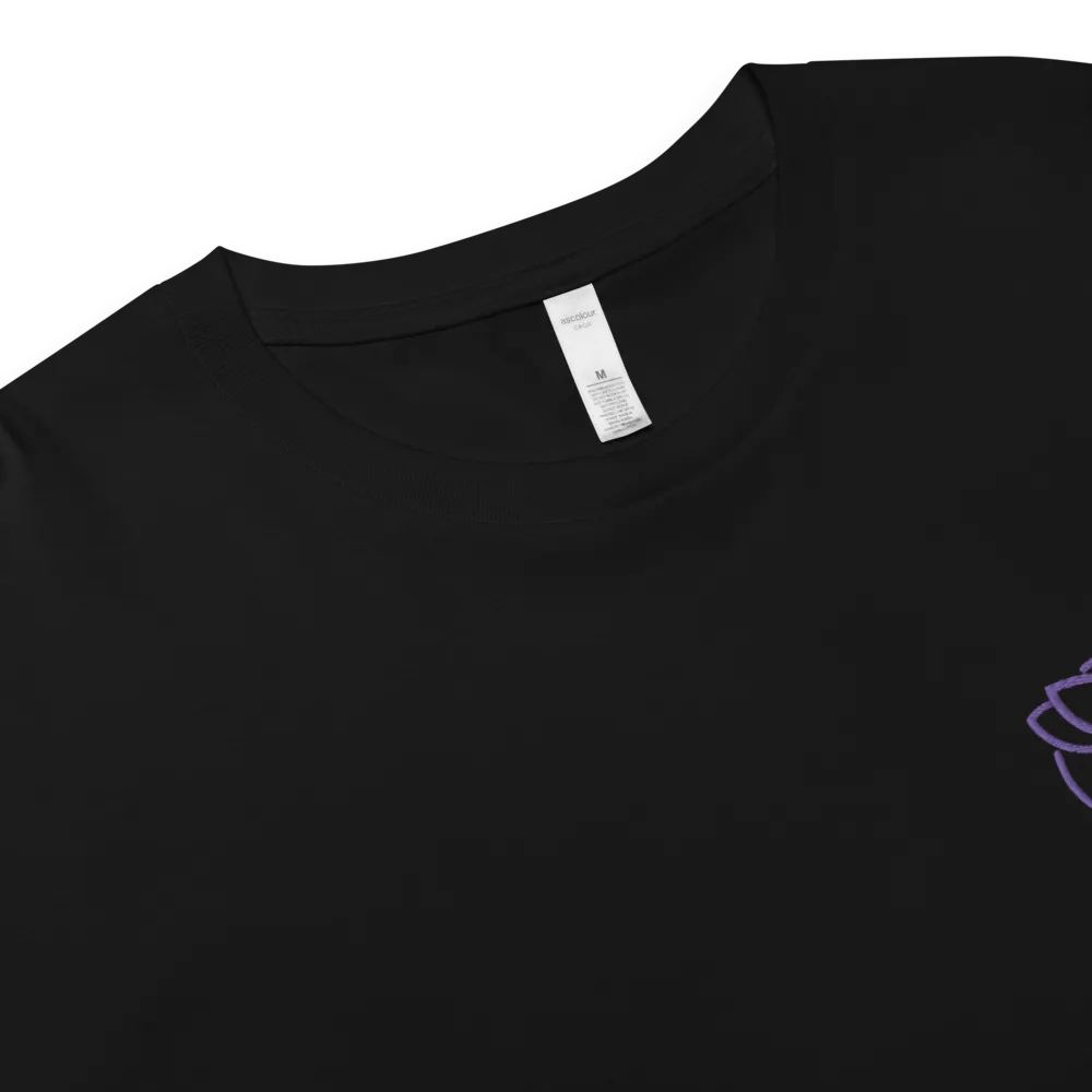 Simple Crop top T-shirt Lilac product image (7)