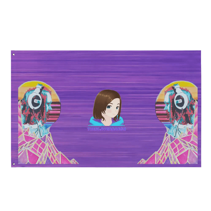TheSlayerBaron's Vaporwave All-Over Print Flag! product image (1)