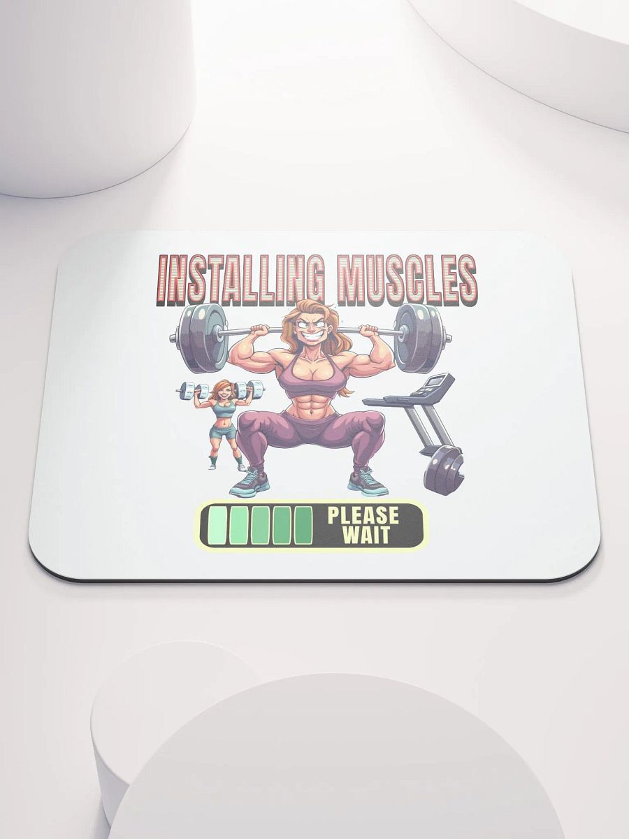 Installing Muscle Weightlifting Female Mouse Pad product image (5)
