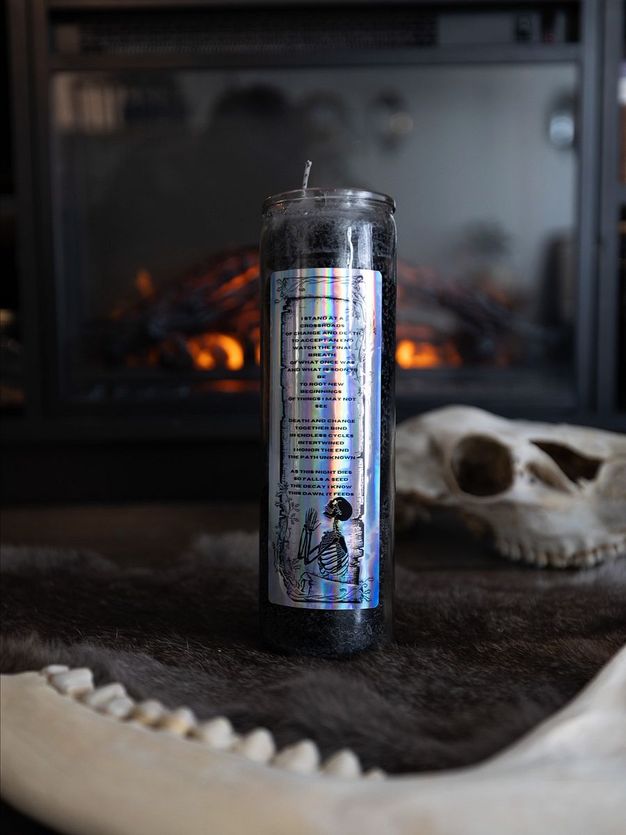 "Death" Candle Sticker product image (5)
