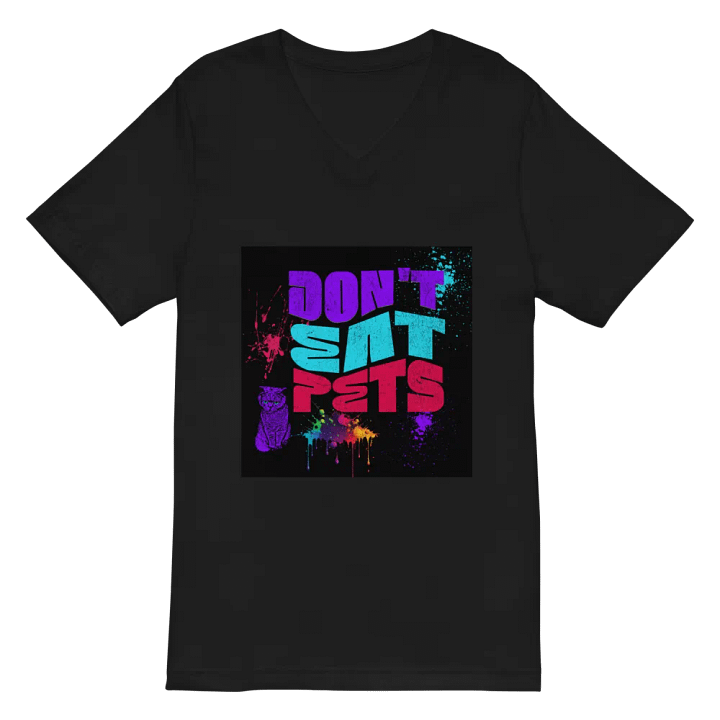 Don't Eat Pets, v neck tee product image (2)