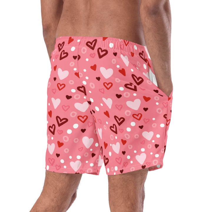Heart Print Swim Trunks product image (2)