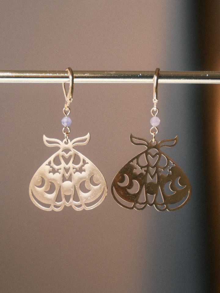 Moth phases - Tanzanite earrings product image (2)