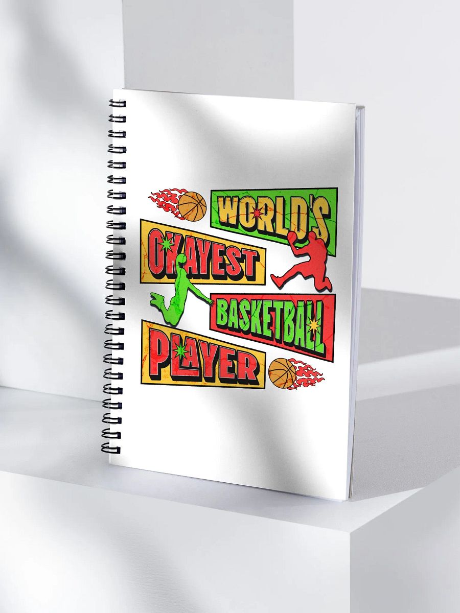 Worlds Okayest Basketball Player Retro Notebook product image (3)
