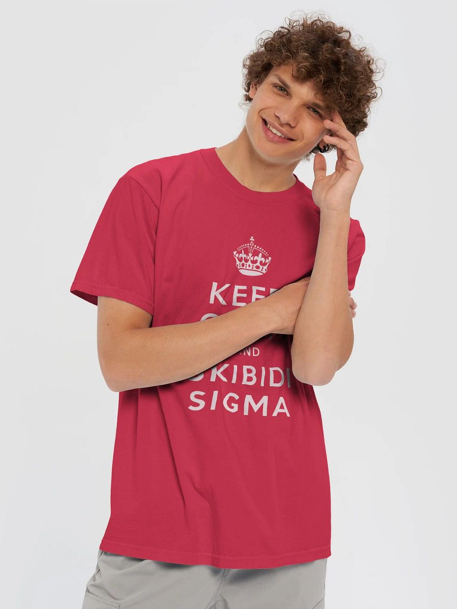Keep calm and skibidi sigma t-shirt product image (14)