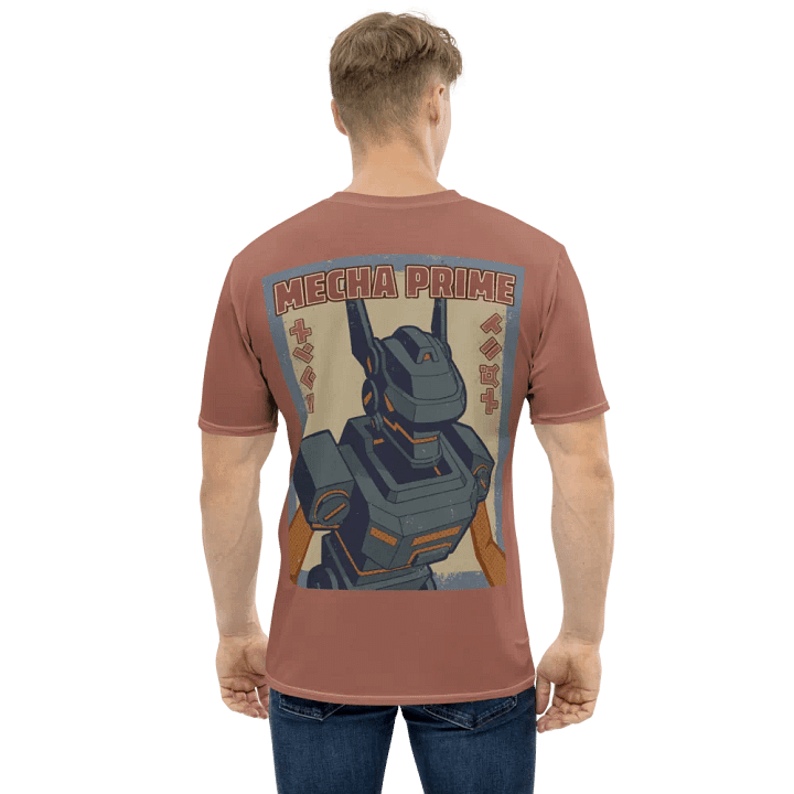 Mecha Prime Poster T-Shirt - Red product image (1)