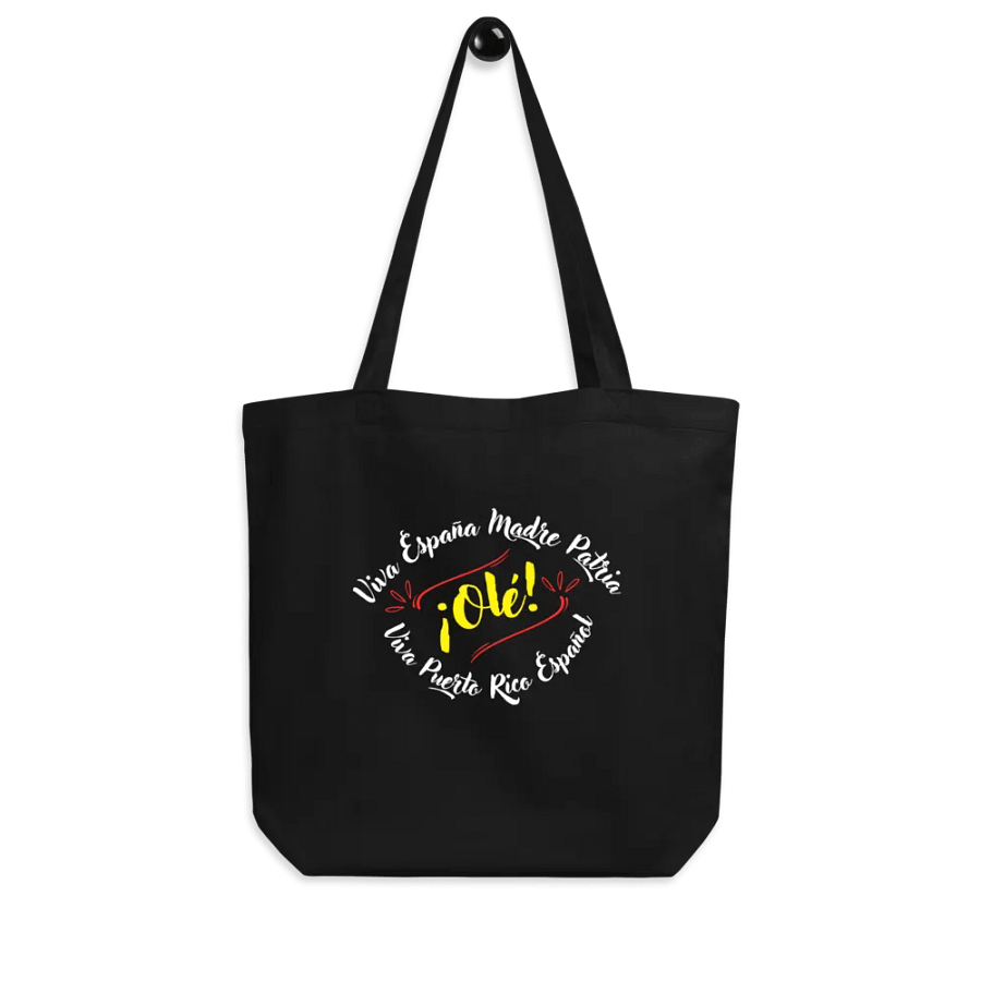Bolsa orgánico de mano - Viva España Madre Patria y Puerto Rico español product image (6)