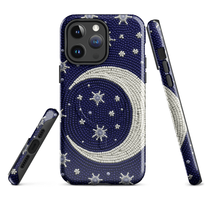 Celestial Crescent Faux-Beaded Artwork product image (4)