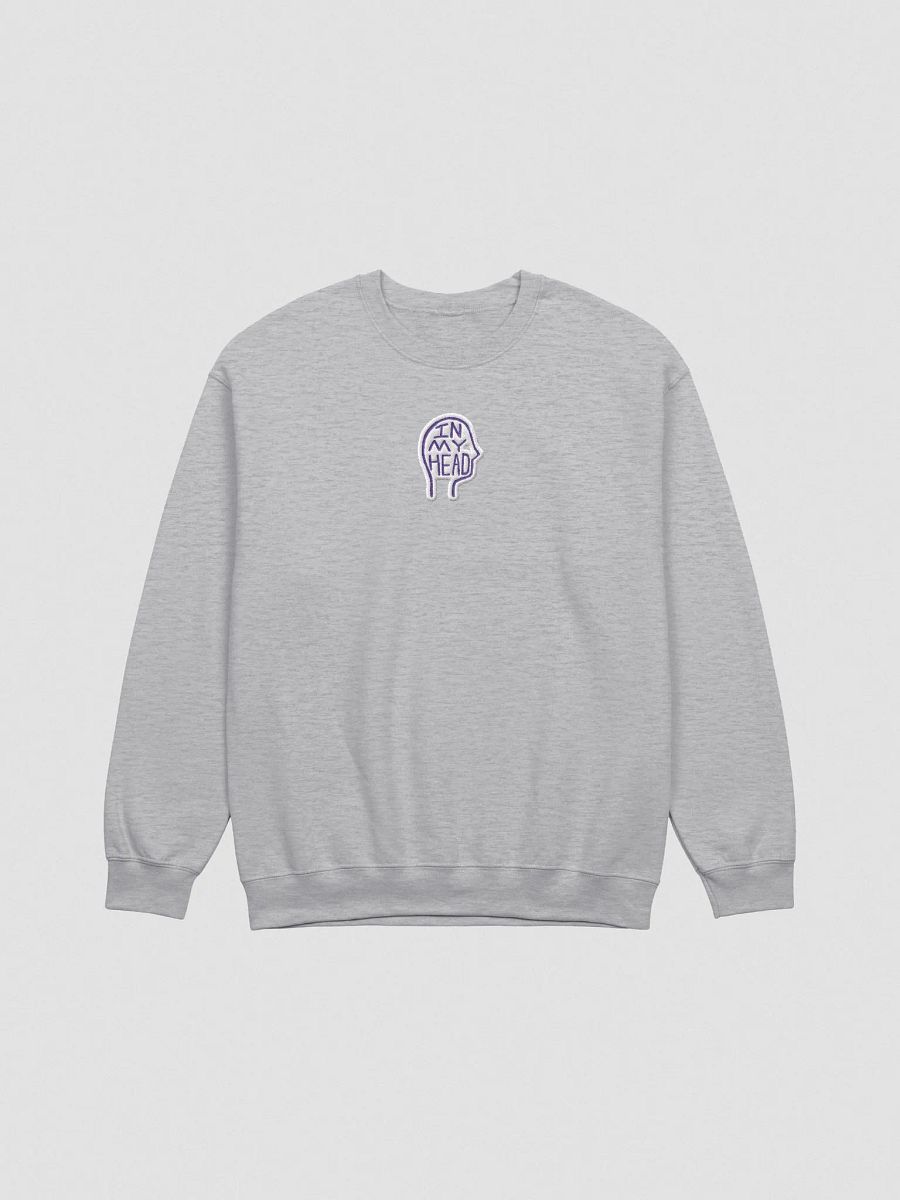 In My Head embroidered crewneck (purple bubble design) product image (4)