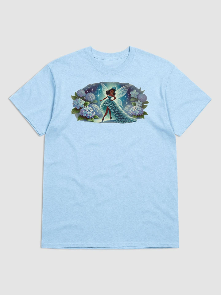 Enchanted Blue Hydrangea Fairy Basic T-Shirt by Gildan product image (2)