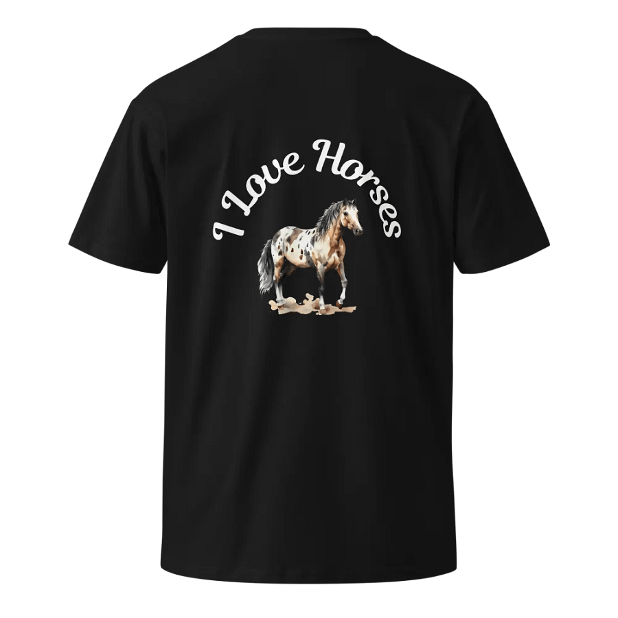 I Love Horses 001 Unisex Premium Tee Dark Colours product image (10)
