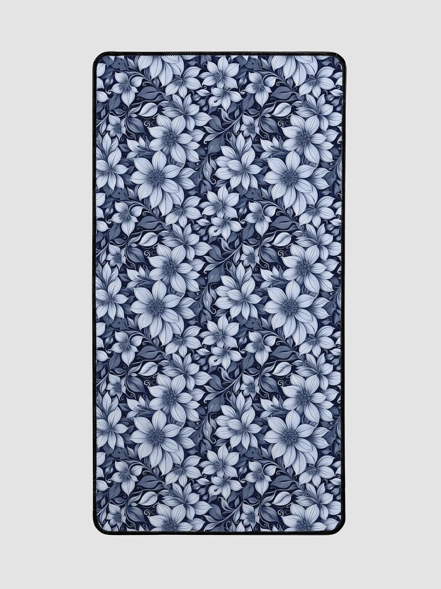 Indigo Flowers Desk Mat product image (2)