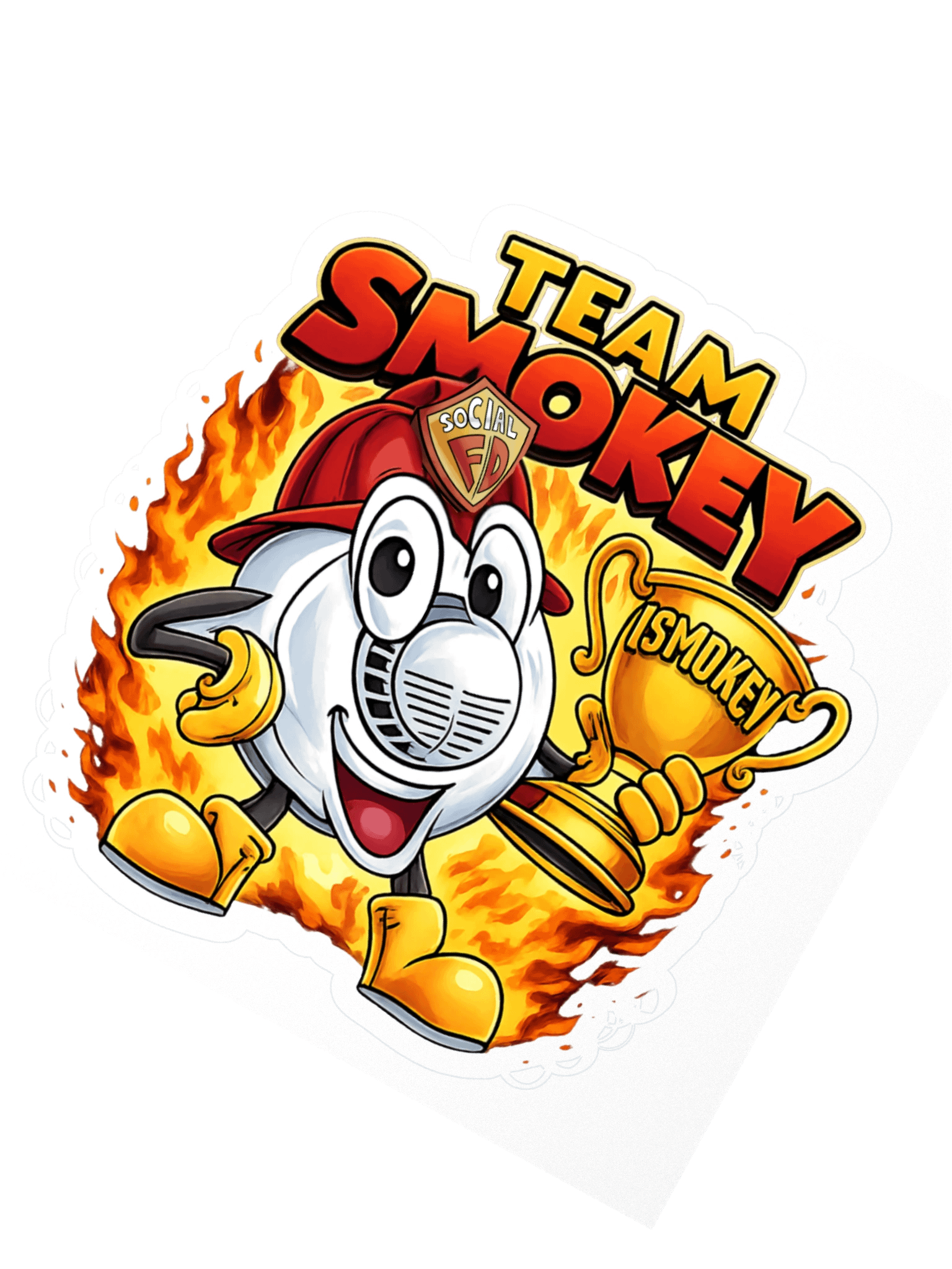 Smokey Trophy Kiss Cut Stickers product image (2)