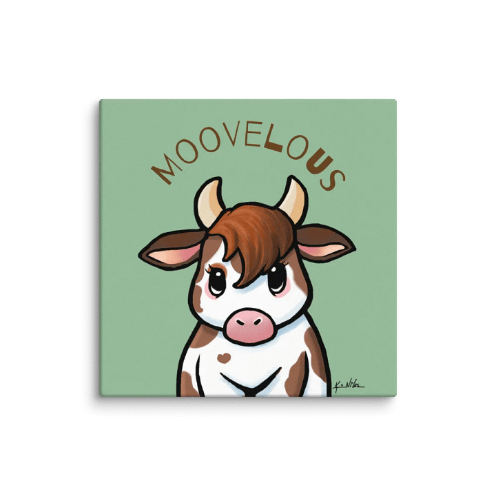 Moo-velous Cow Canvas product image (2)