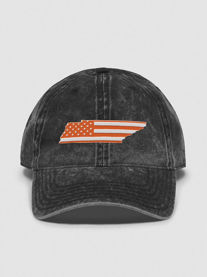 Vintage Orange American Flag Tennessee State Hat product image (1)