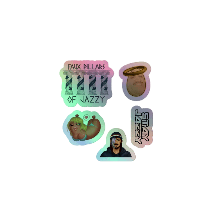 JazzyFaux holographic stickers product image (1)