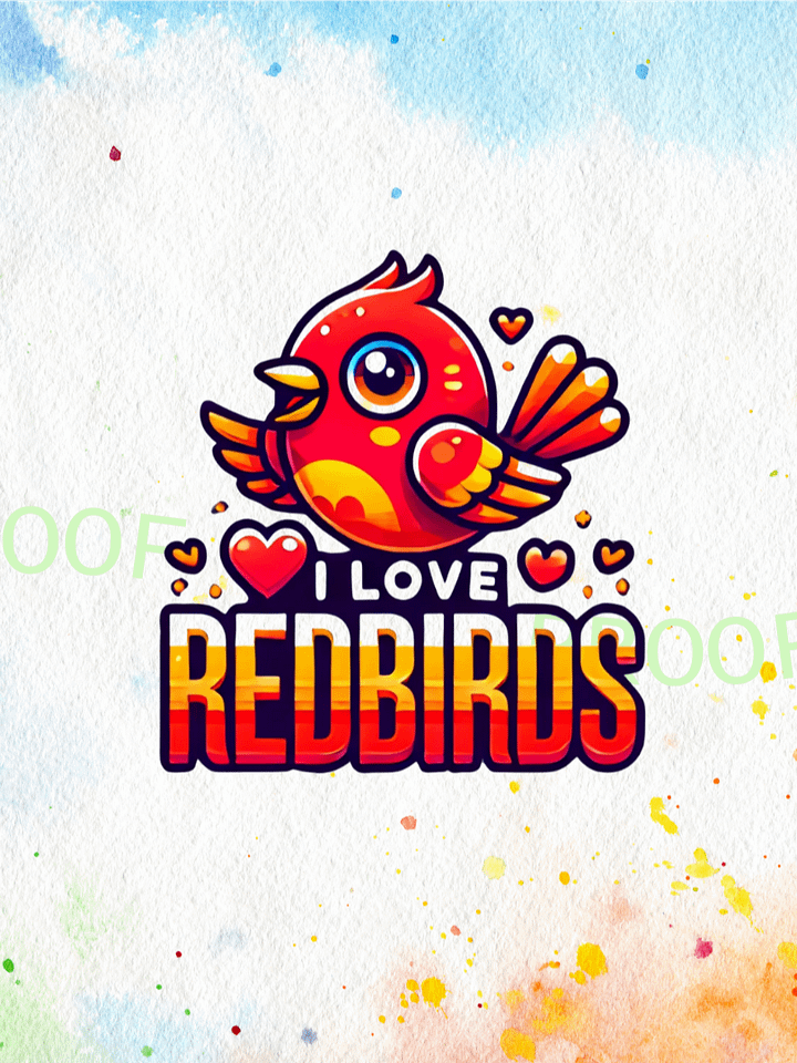 I Love Redbirds – Instant Download Graphic Design product image (1)