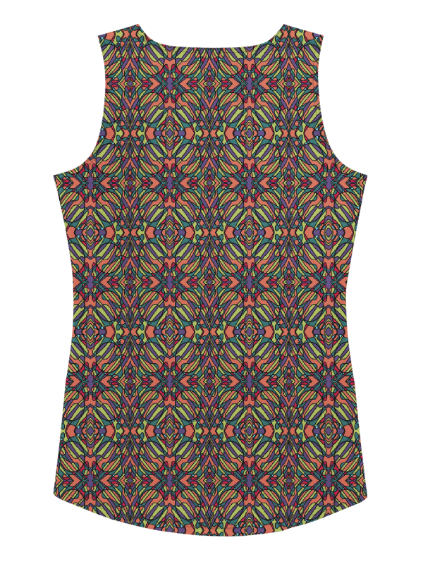 Vintage Circus Pop Art – All-Over Print Women’s Tank Top for Yoga and Workout product image (6)