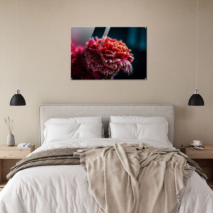 BLACK RED GLOSSY ACRYLIC PRINT product image (2)