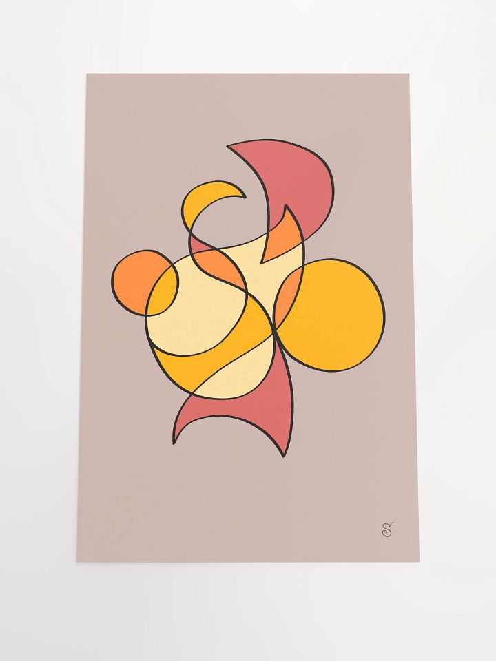 Vibrant Matte Poster Print - Abstract Image No. 6 product image (1)