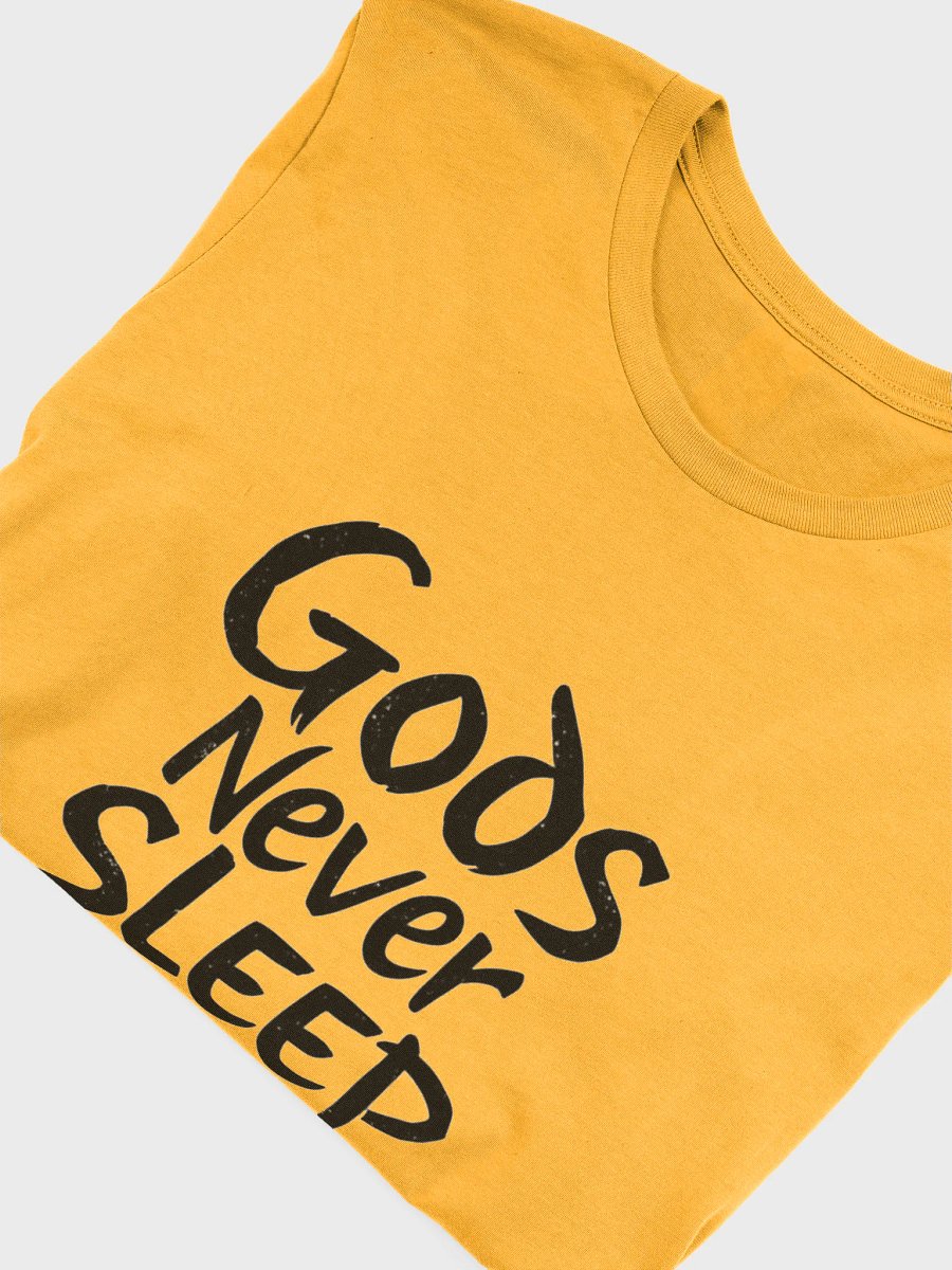 Gods Never Sleep Slogan T-shirt product image (5)